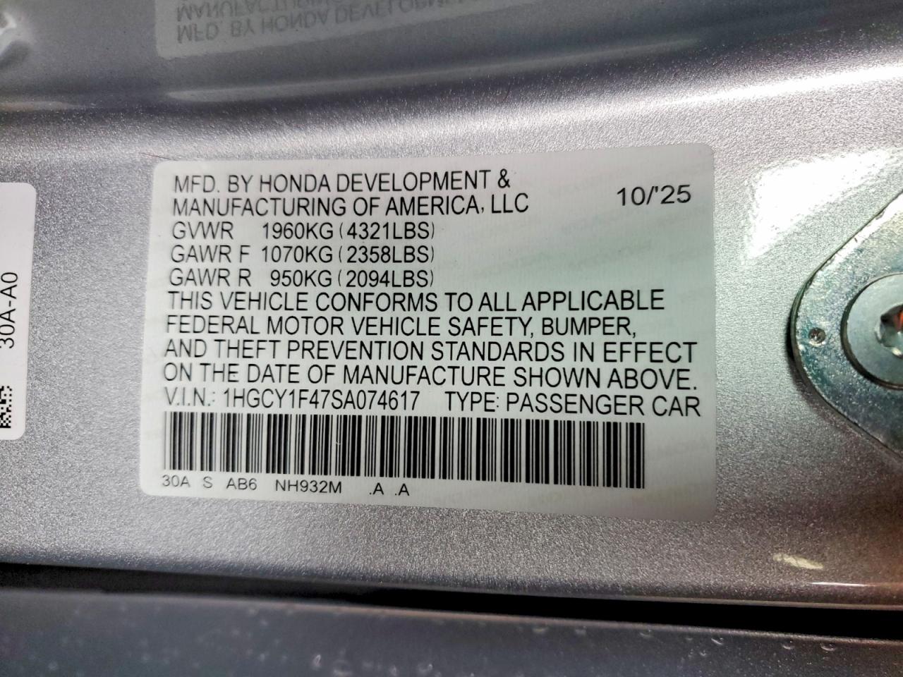 2025 HONDA ACCORD SE photo 13