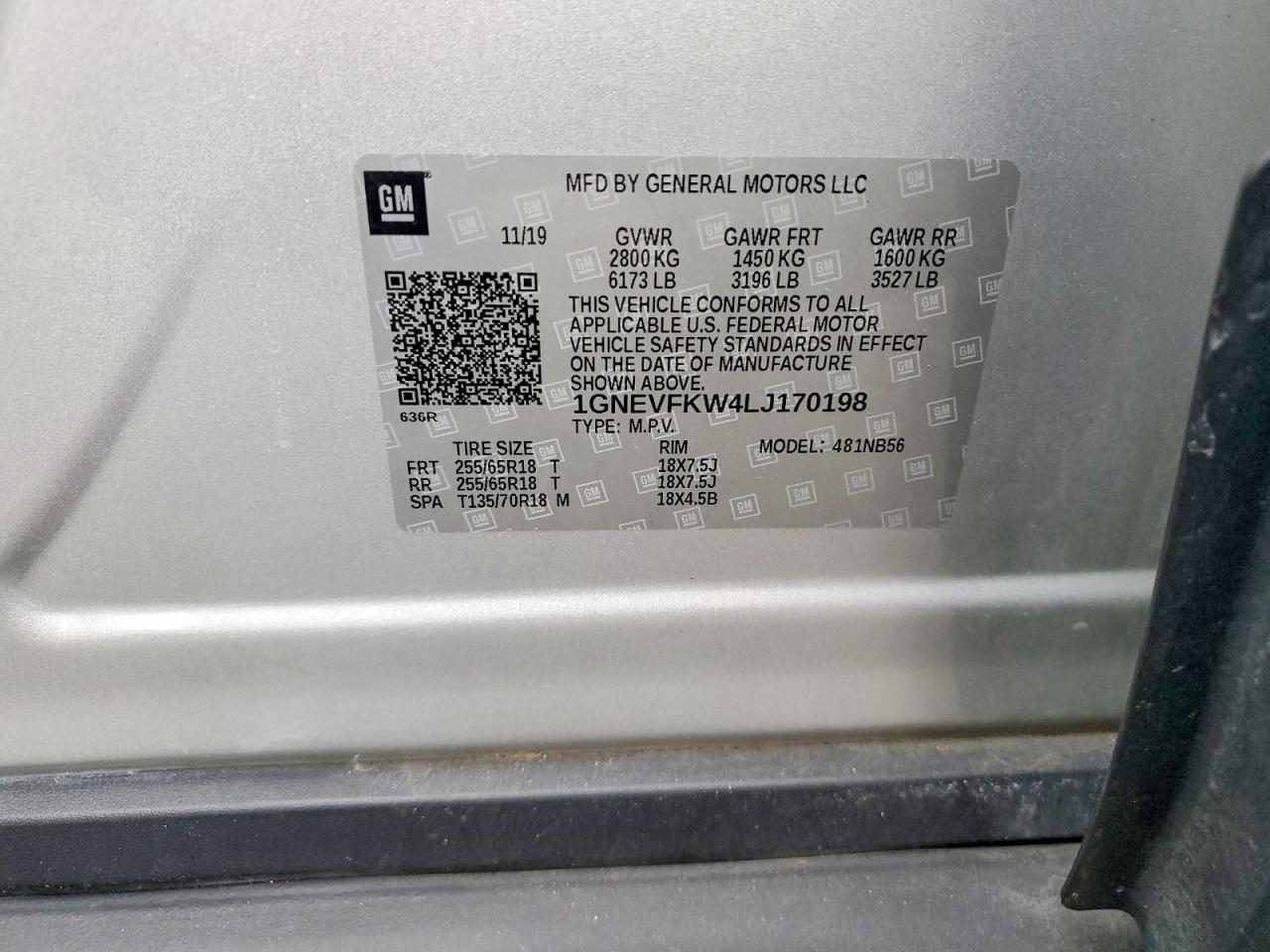 2020 CHEVROLET TRAVERSE LS photo 13