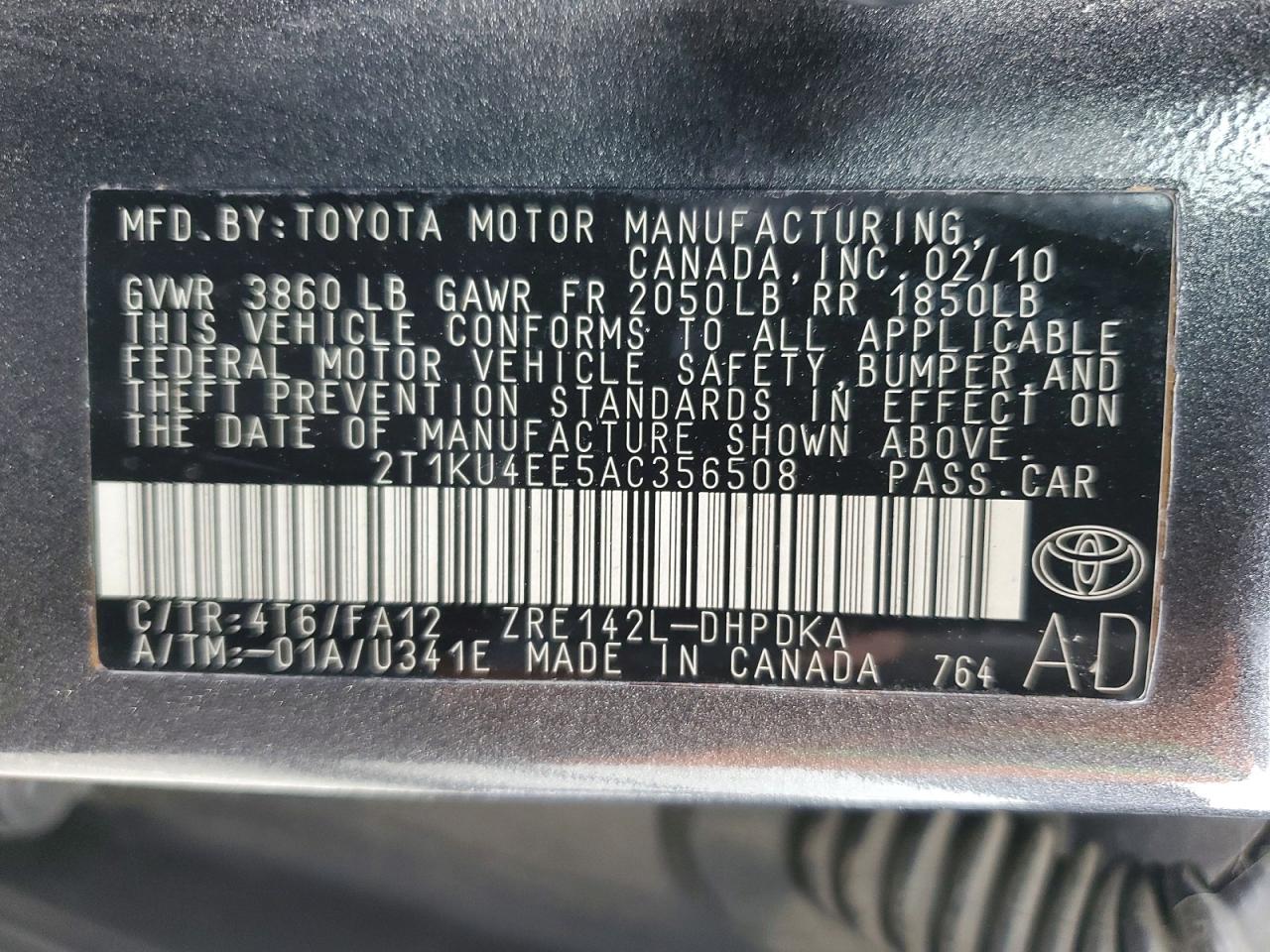 2010 TOYOTA COROLLA MATRIX photo 12
