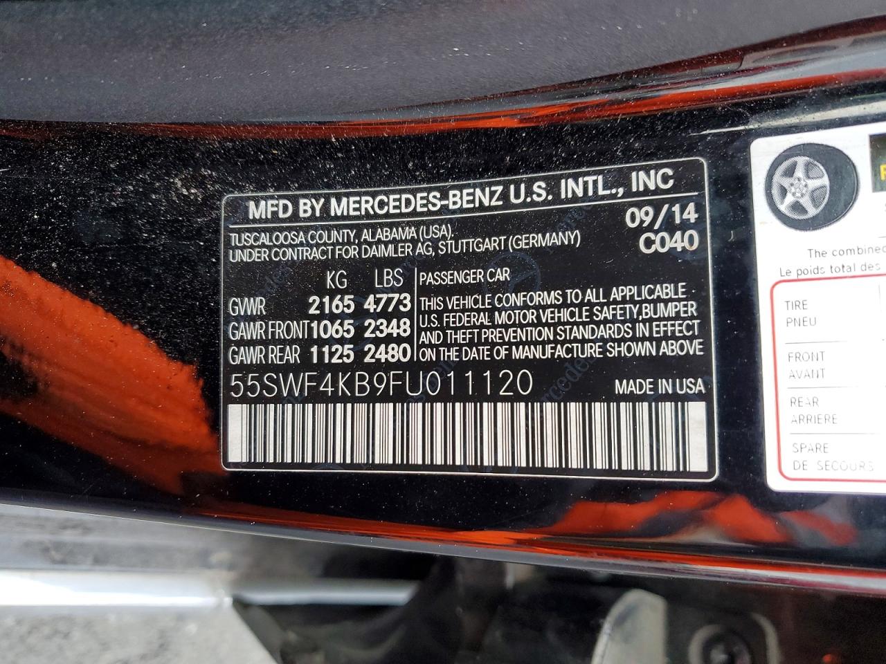 2015 MERCEDES-BENZ C 300 4MATIC photo 12