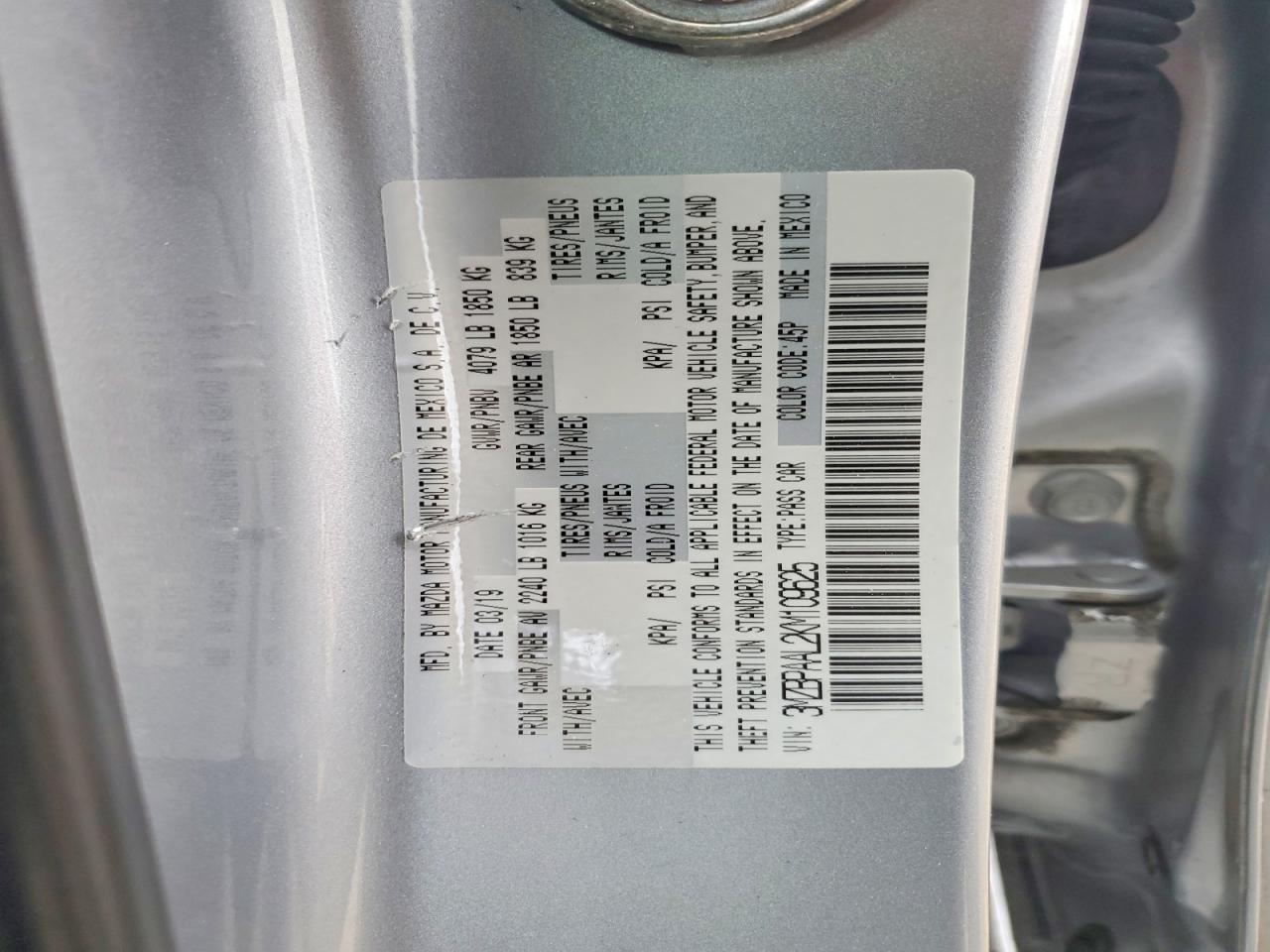 2019 MAZDA 3 SELECT photo 13