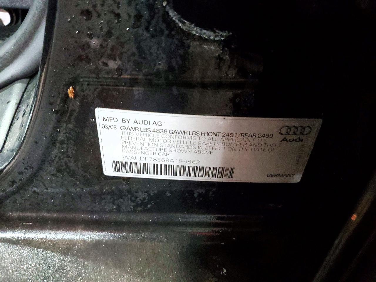 2008 AUDI A4 2.0T QUATTRO photo 25