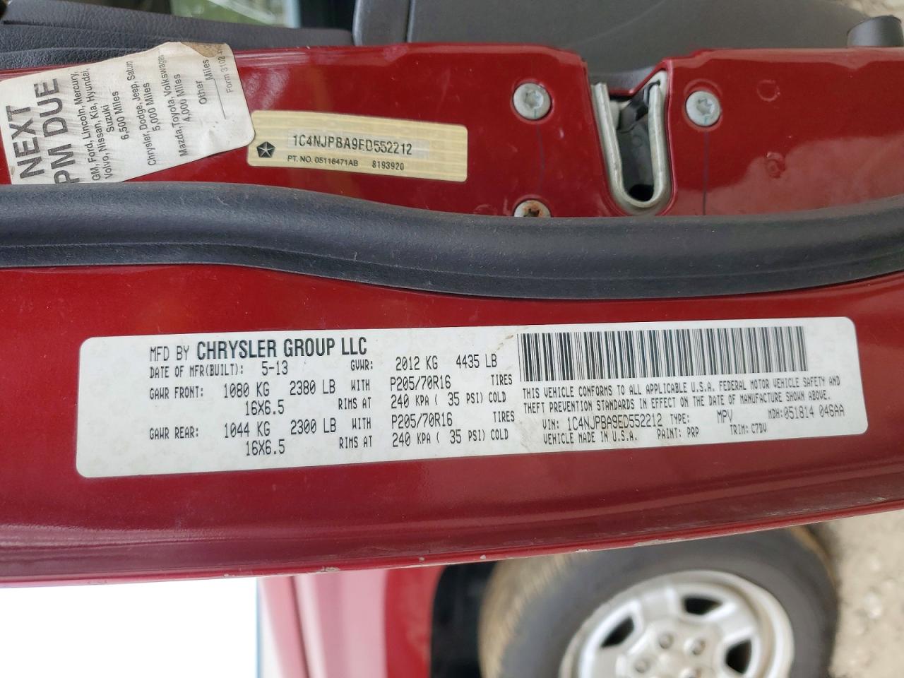 2014 JEEP PATRIOT SPORT photo 13