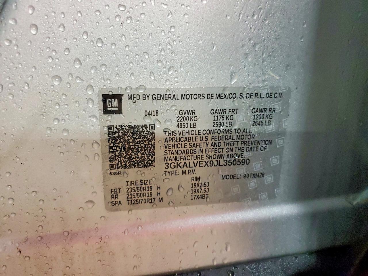 2018 GMC TERRAIN SLT photo 12
