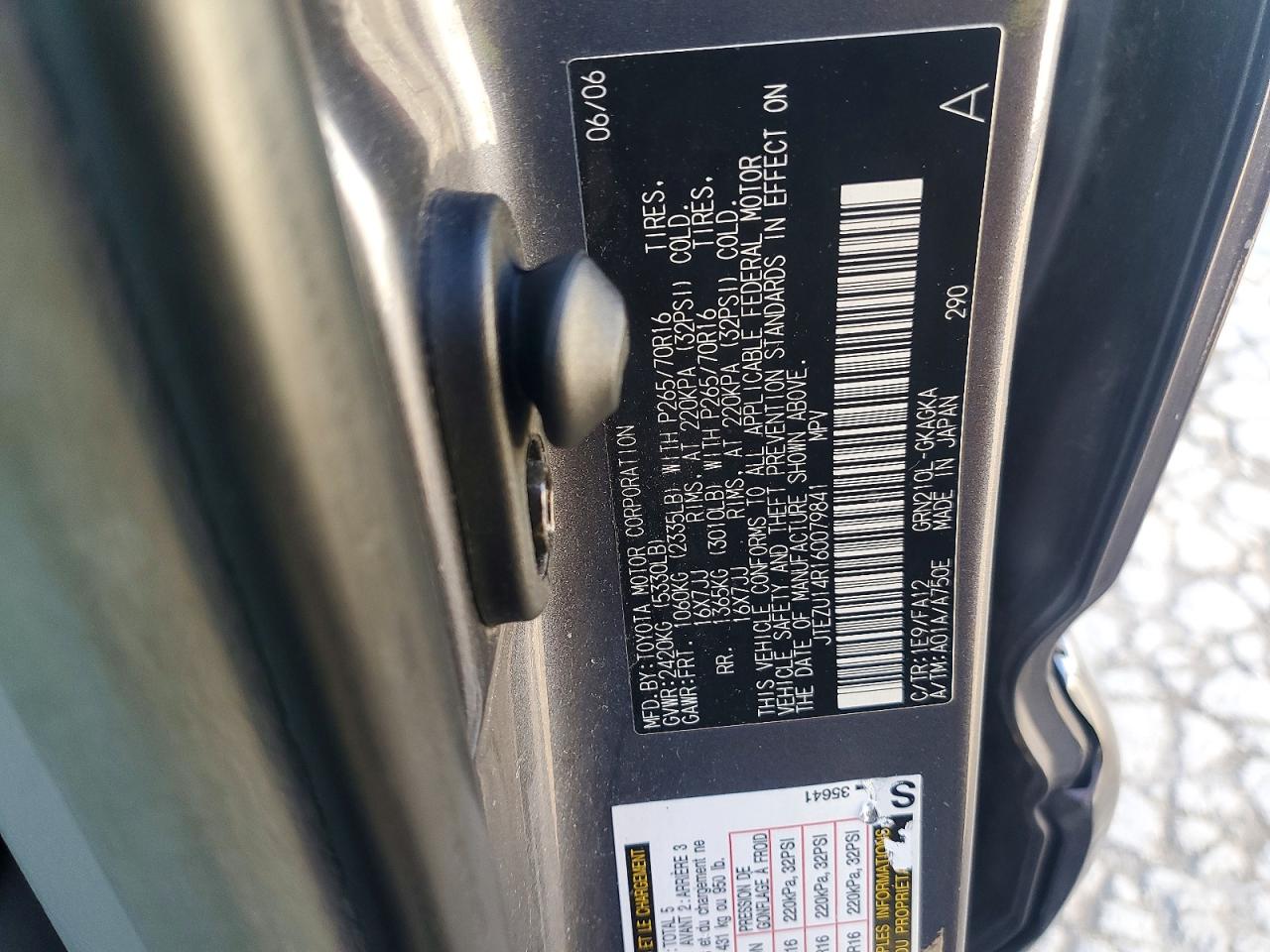 2006 TOYOTA 4RUNNER SR5 photo 13