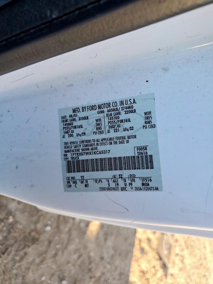2001 FORD F150 photo 12