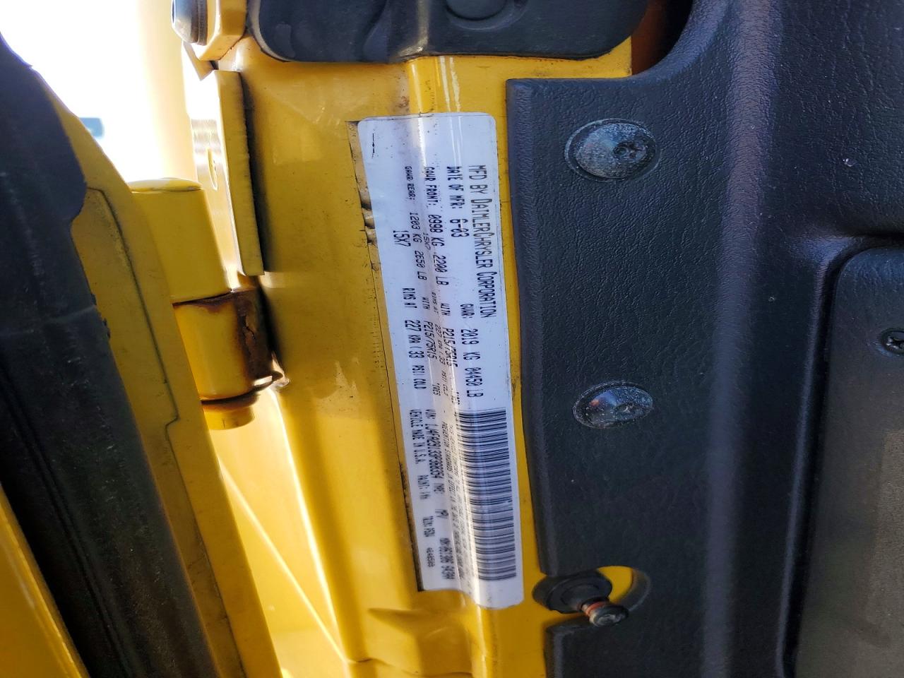 2003 JEEP WRANGLER / TJ SE photo 12