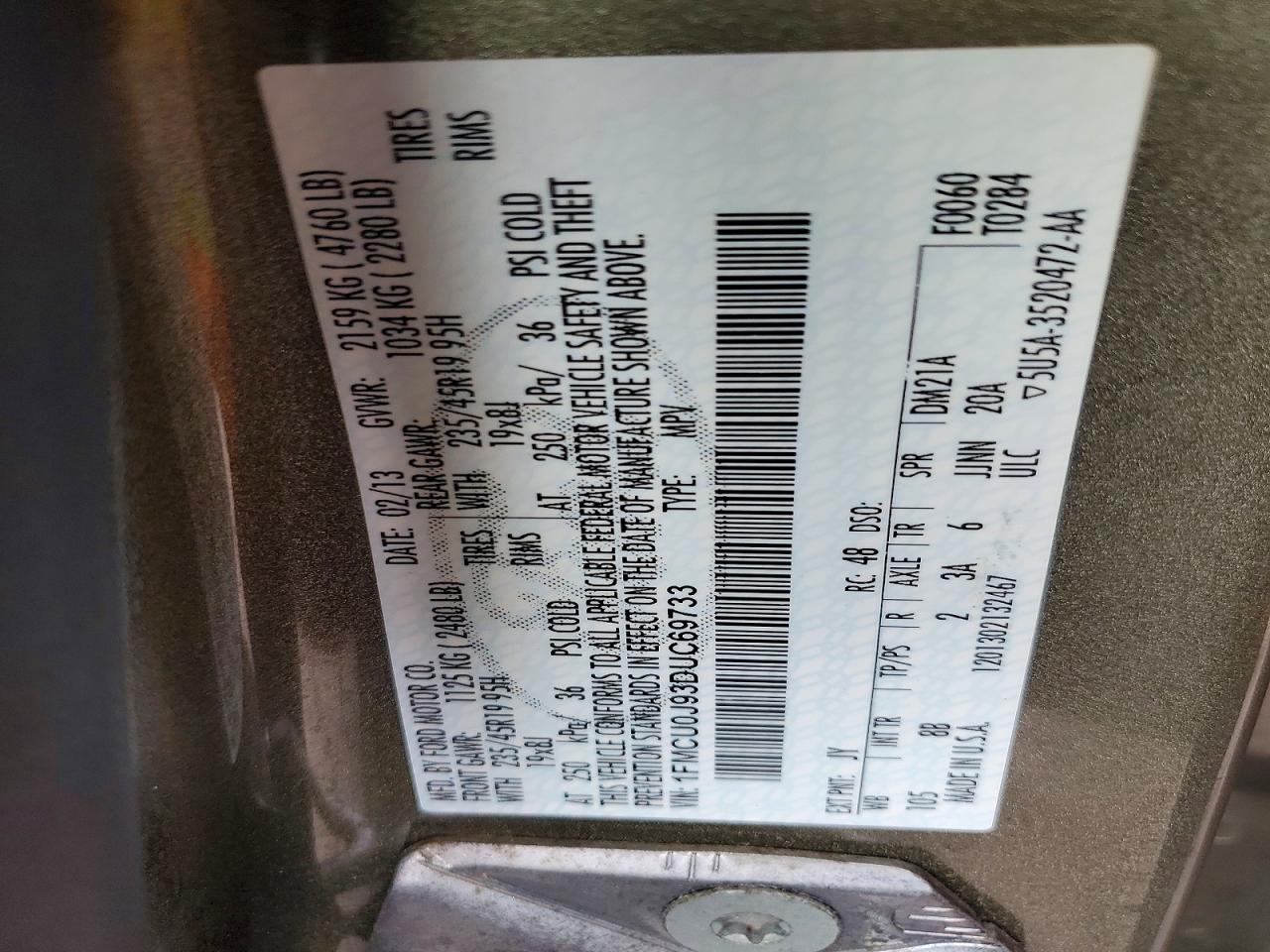 2013 FORD ESCAPE TITANIUM photo 13