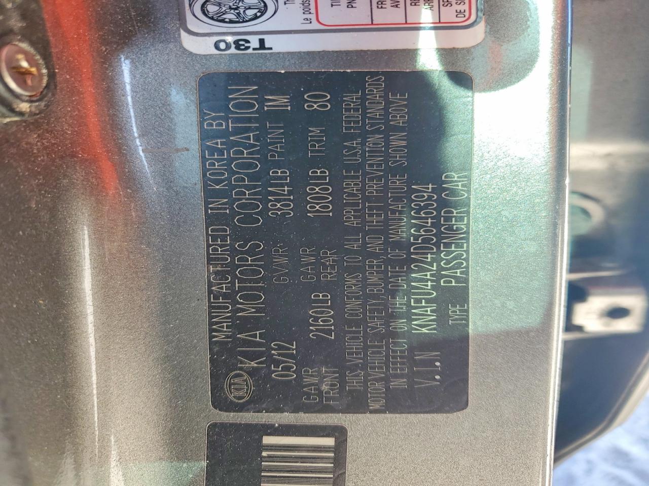 2013 KIA FORTE EX photo 13