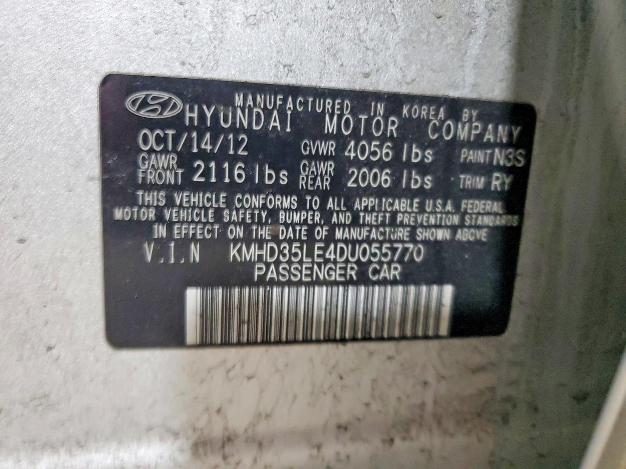 2013 HYUNDAI ELANTRA GT photo 13