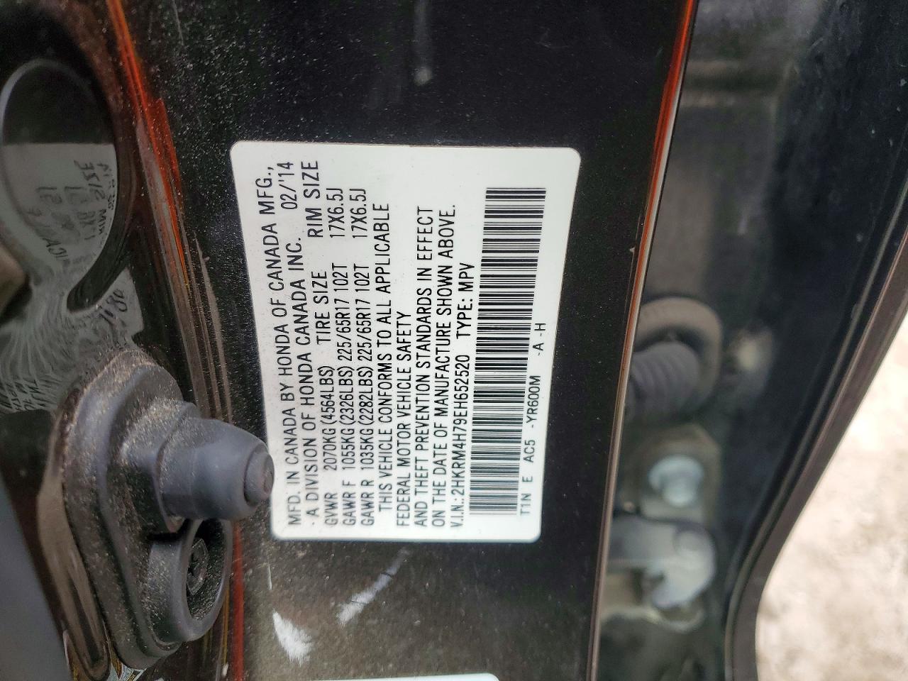 2014 HONDA CR-V EXL photo 13