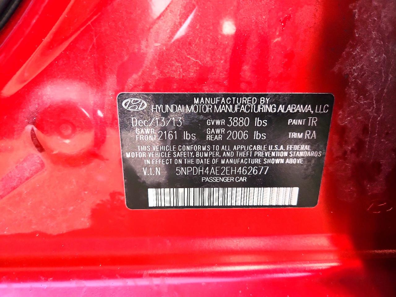 2014 HYUNDAI ELANTRA SE photo 13