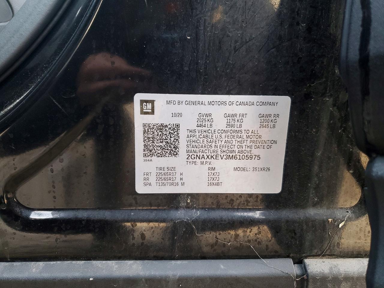 2021 CHEVROLET EQUINOX LT photo 13