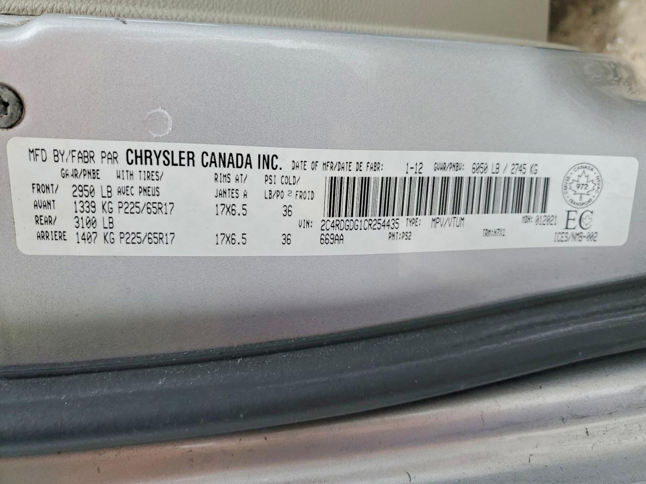 2012 DODGE GRAND CARAVAN CREW photo 14