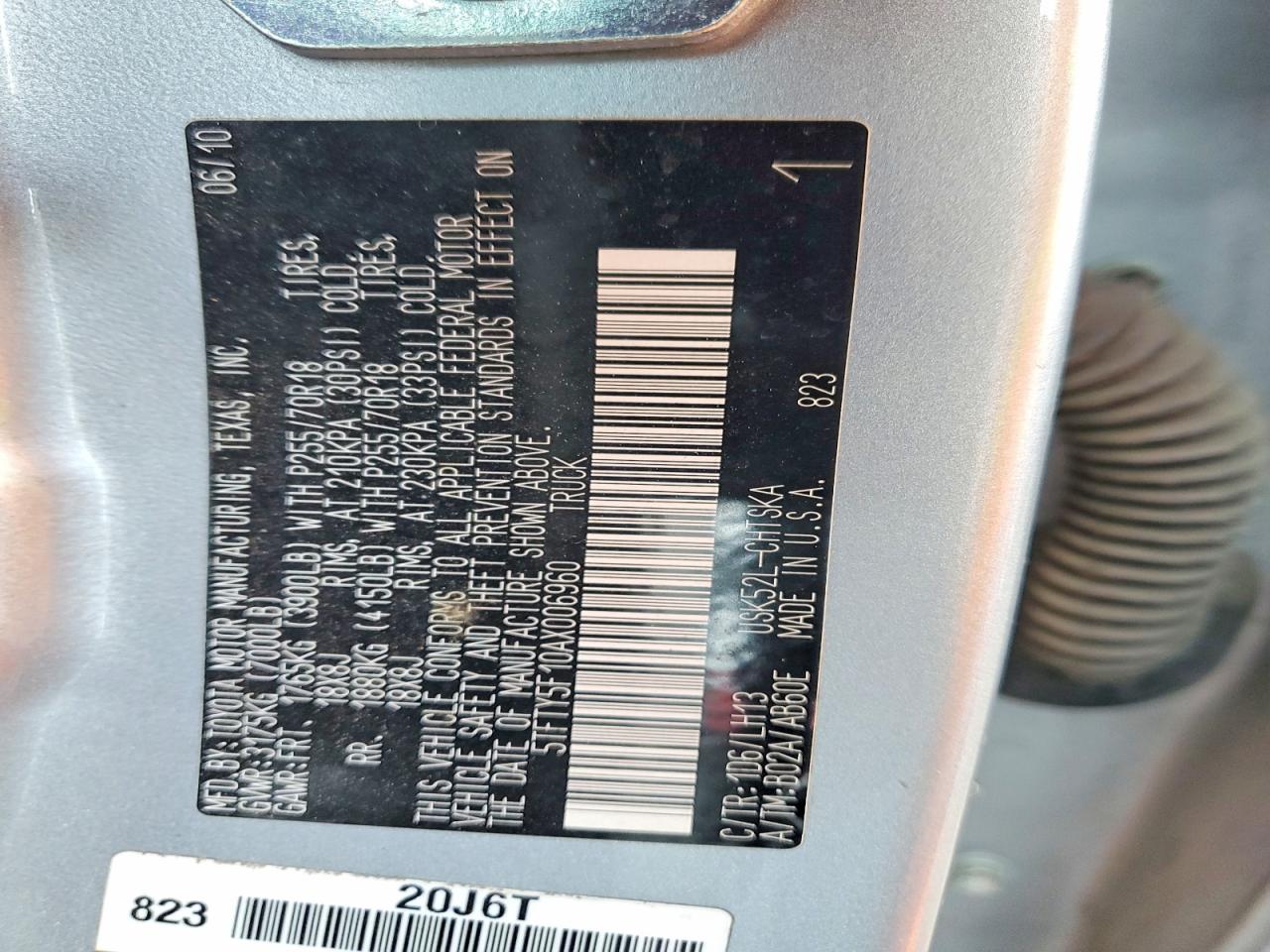 2010 TOYOTA TUNDRA DOUBLE CAB SR5 photo 12