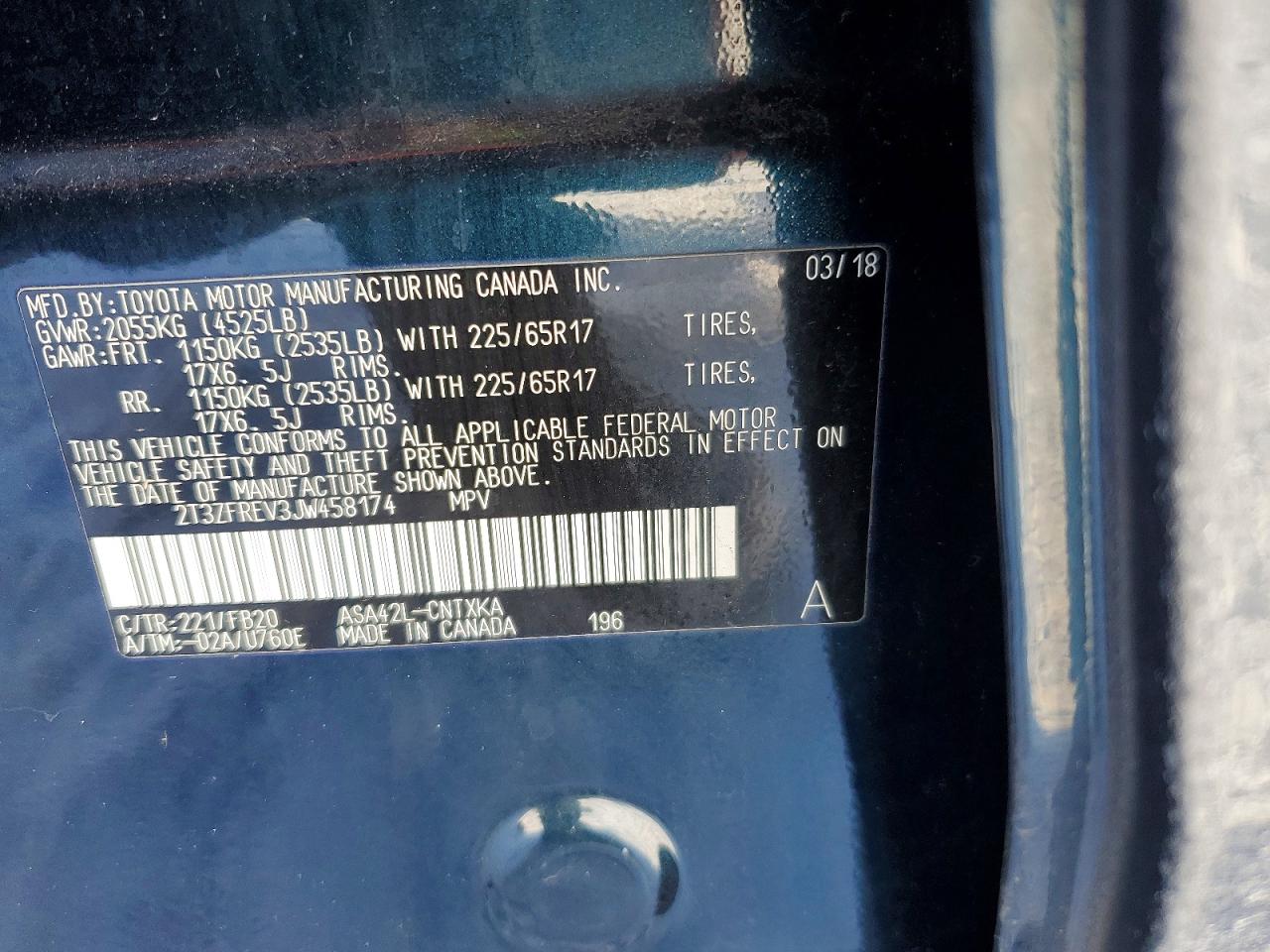 2018 TOYOTA RAV4 LE photo 13