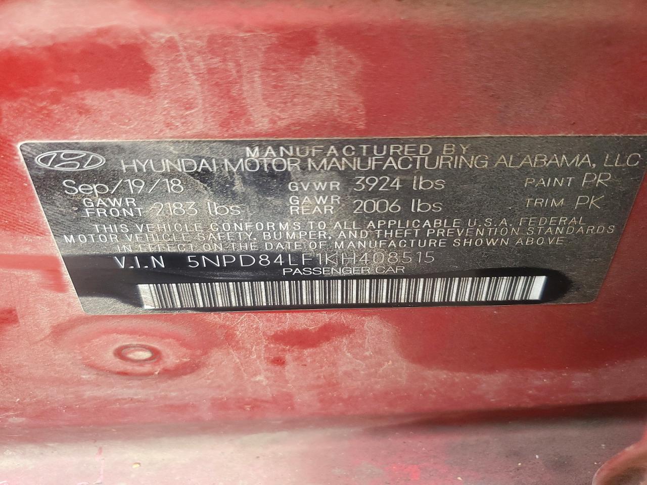 2019 HYUNDAI ELANTRA SEL photo 12