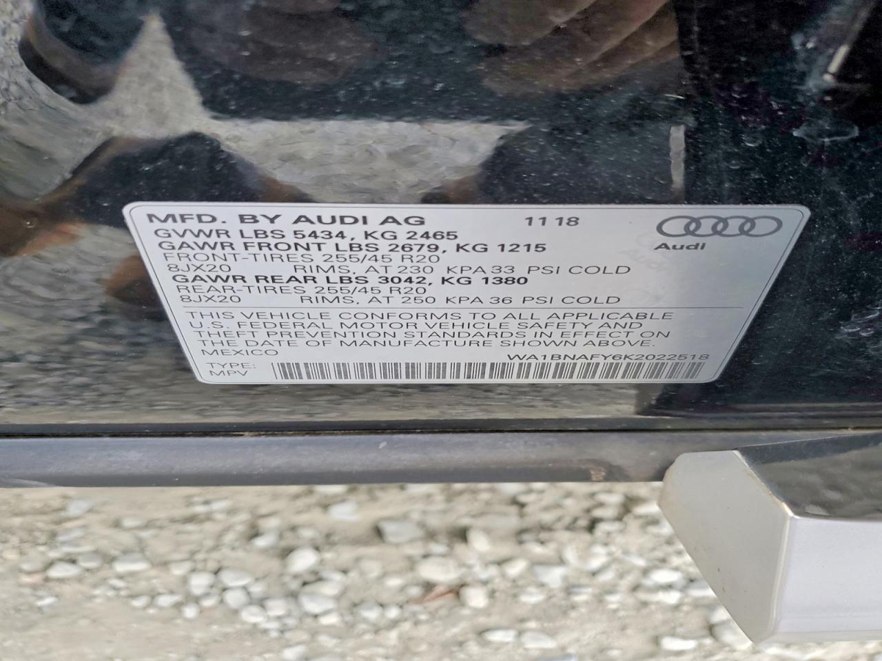 2019 AUDI Q5 PREMIUM PLUS photo 12