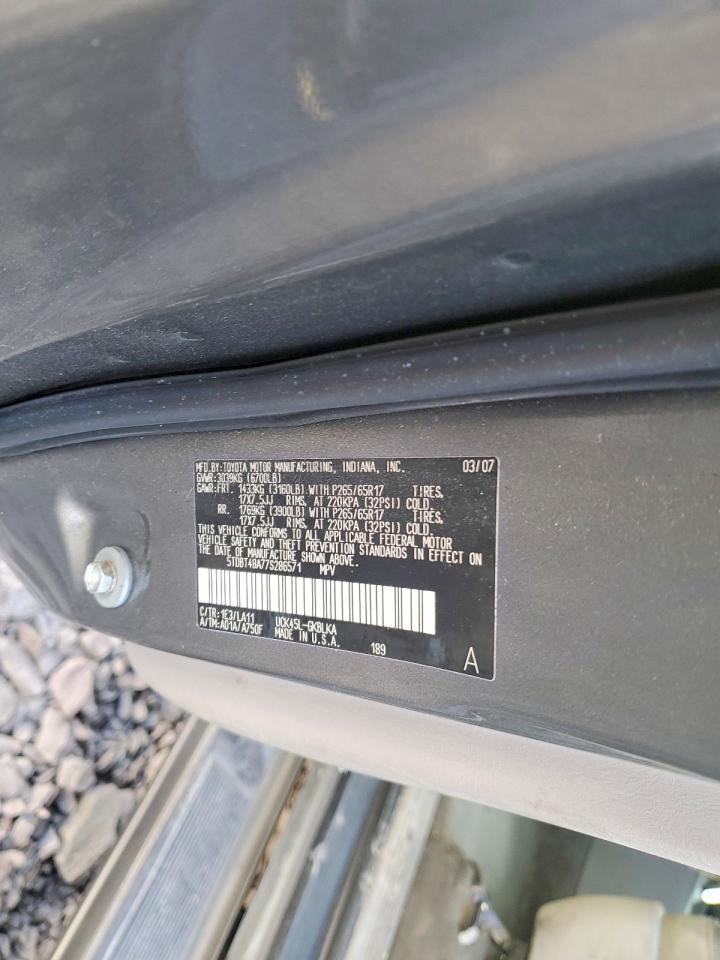 2007 TOYOTA SEQUOIA LIMITED photo 13