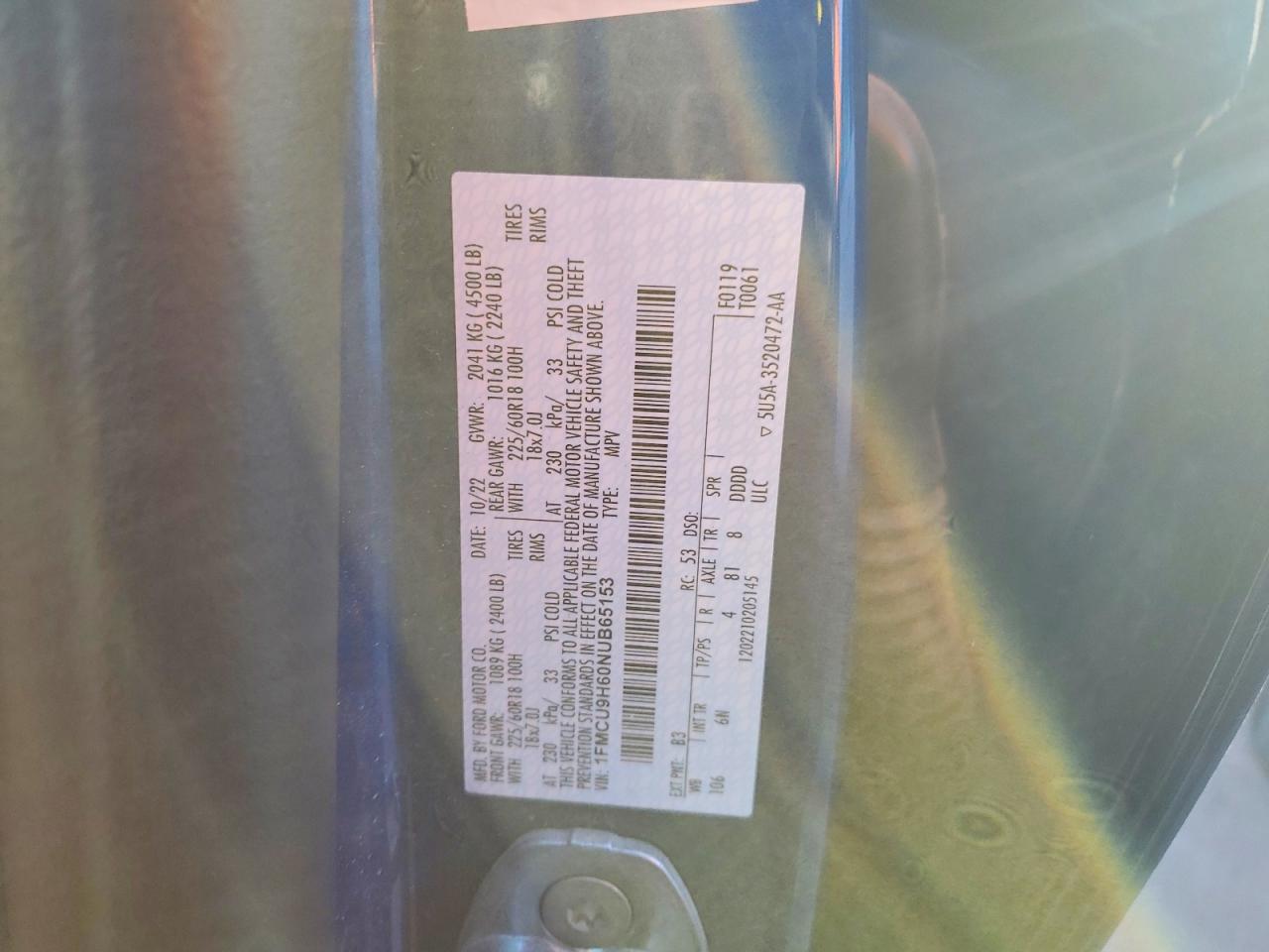 2022 FORD ESCAPE SEL photo 25