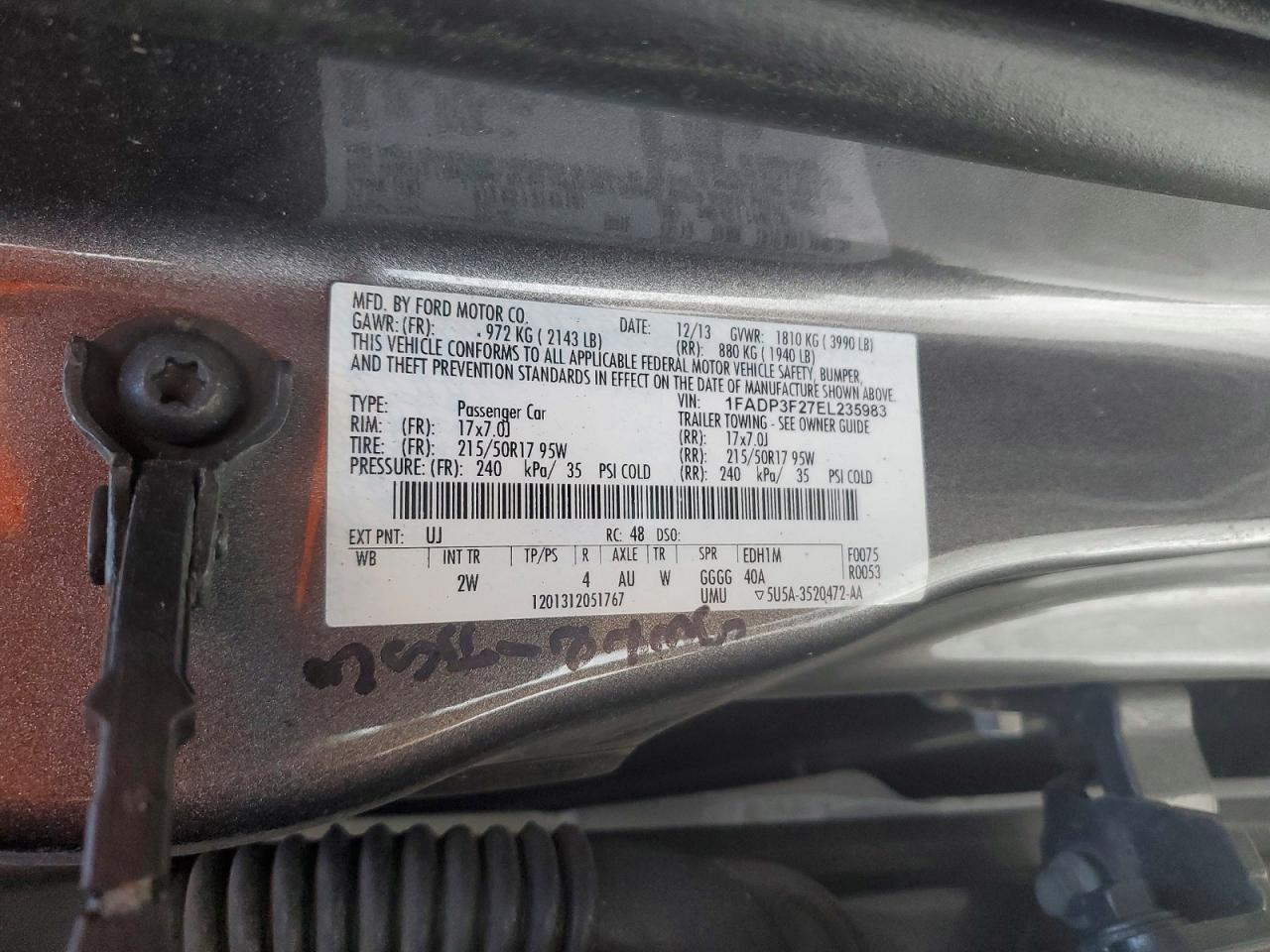 2014 FORD FOCUS SE photo 12