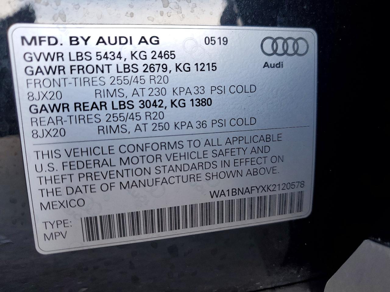 2019 AUDI Q5 PREMIUM PLUS photo 25