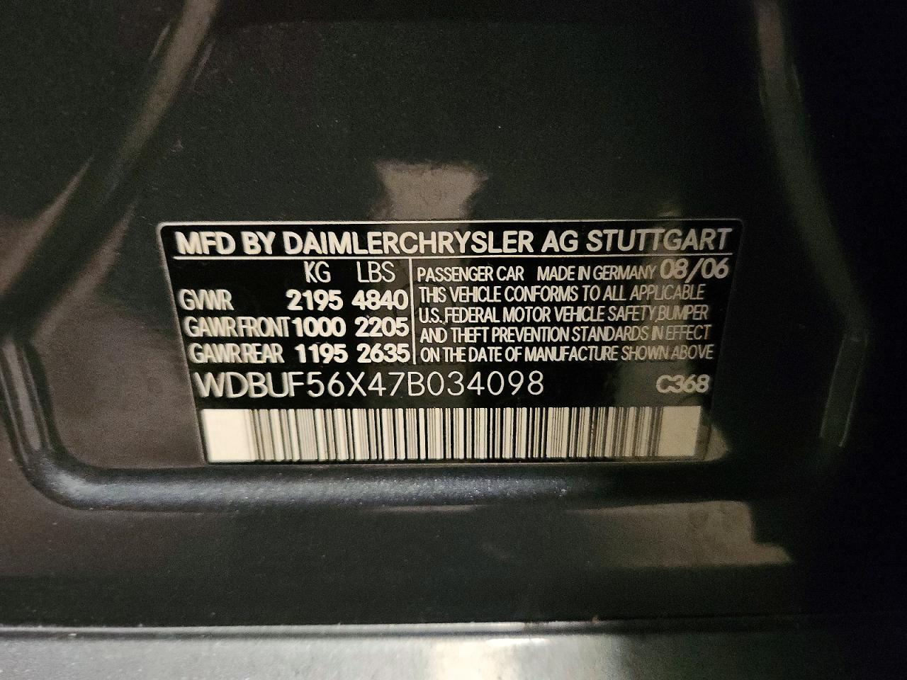 2007 MERCEDES-BENZ E 350 photo 12
