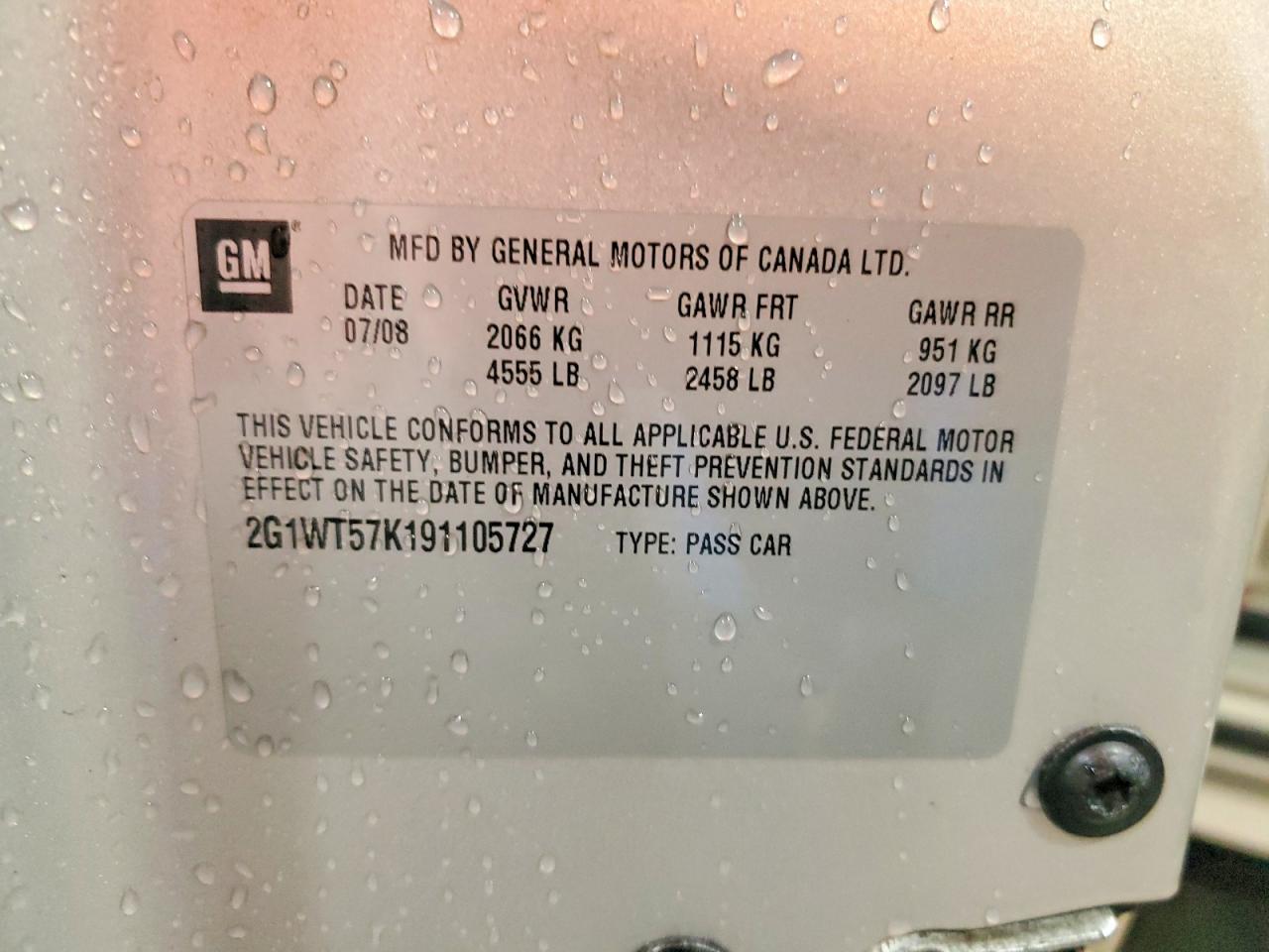 2009 CHEVROLET IMPALA 1LT photo 12