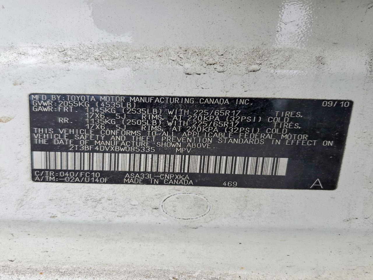 2011 TOYOTA RAV4 photo 13