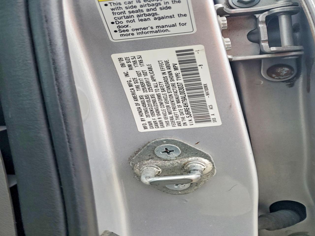 2010 HONDA CR-V EXL photo 13