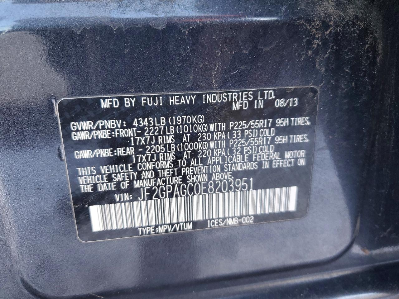 2014 SUBARU XV CROSSTREK 2.0 LIMITED photo 13