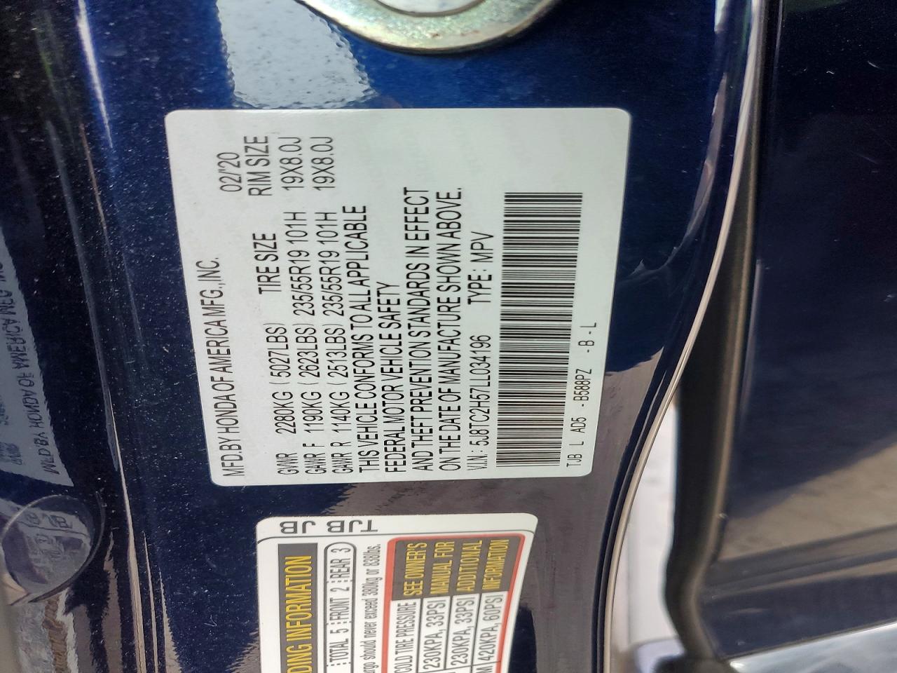 2020 ACURA RDX TECHNOLOGY photo 14