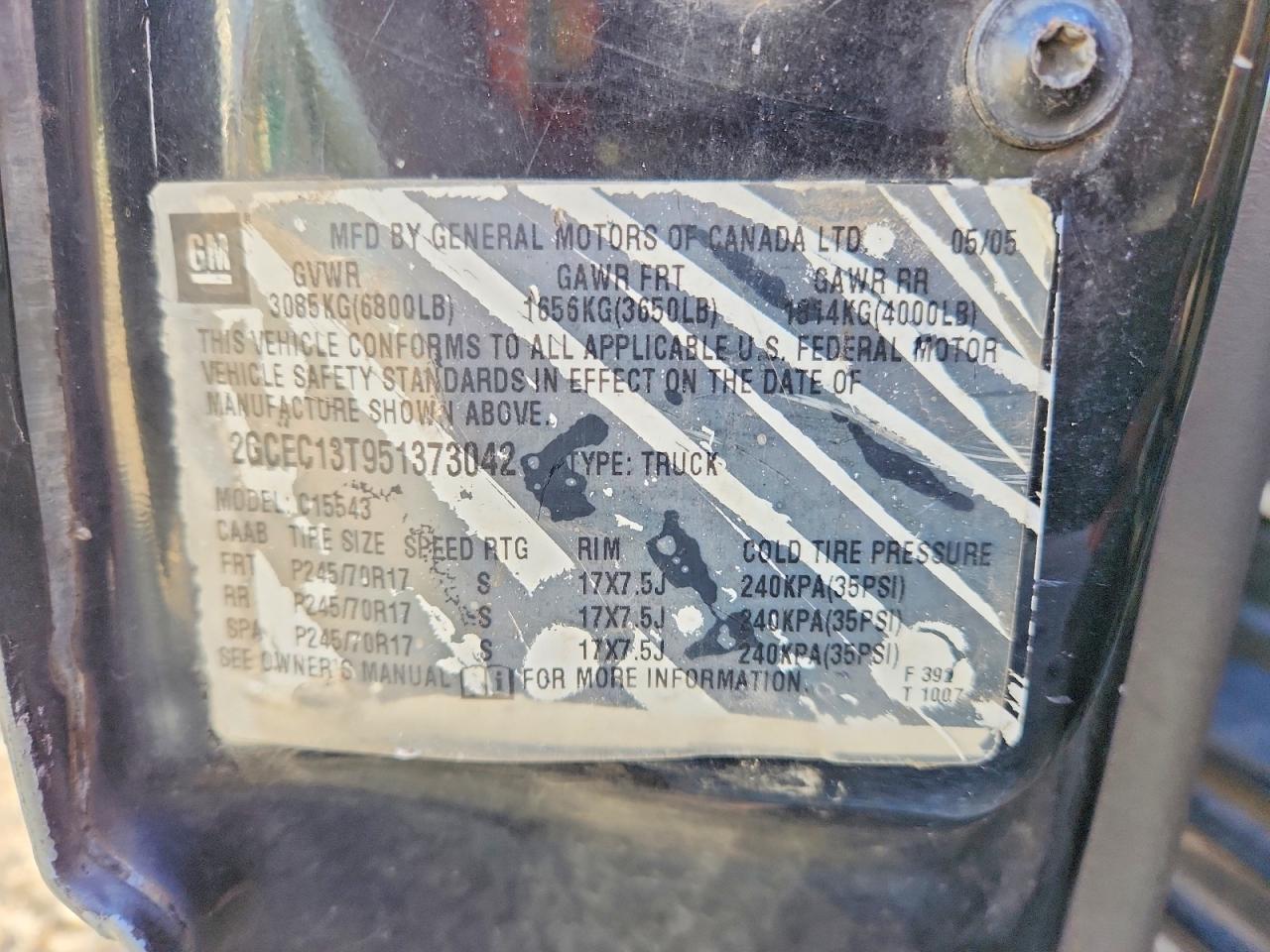 2005 CHEVROLET SILVERADO C1500 photo 13