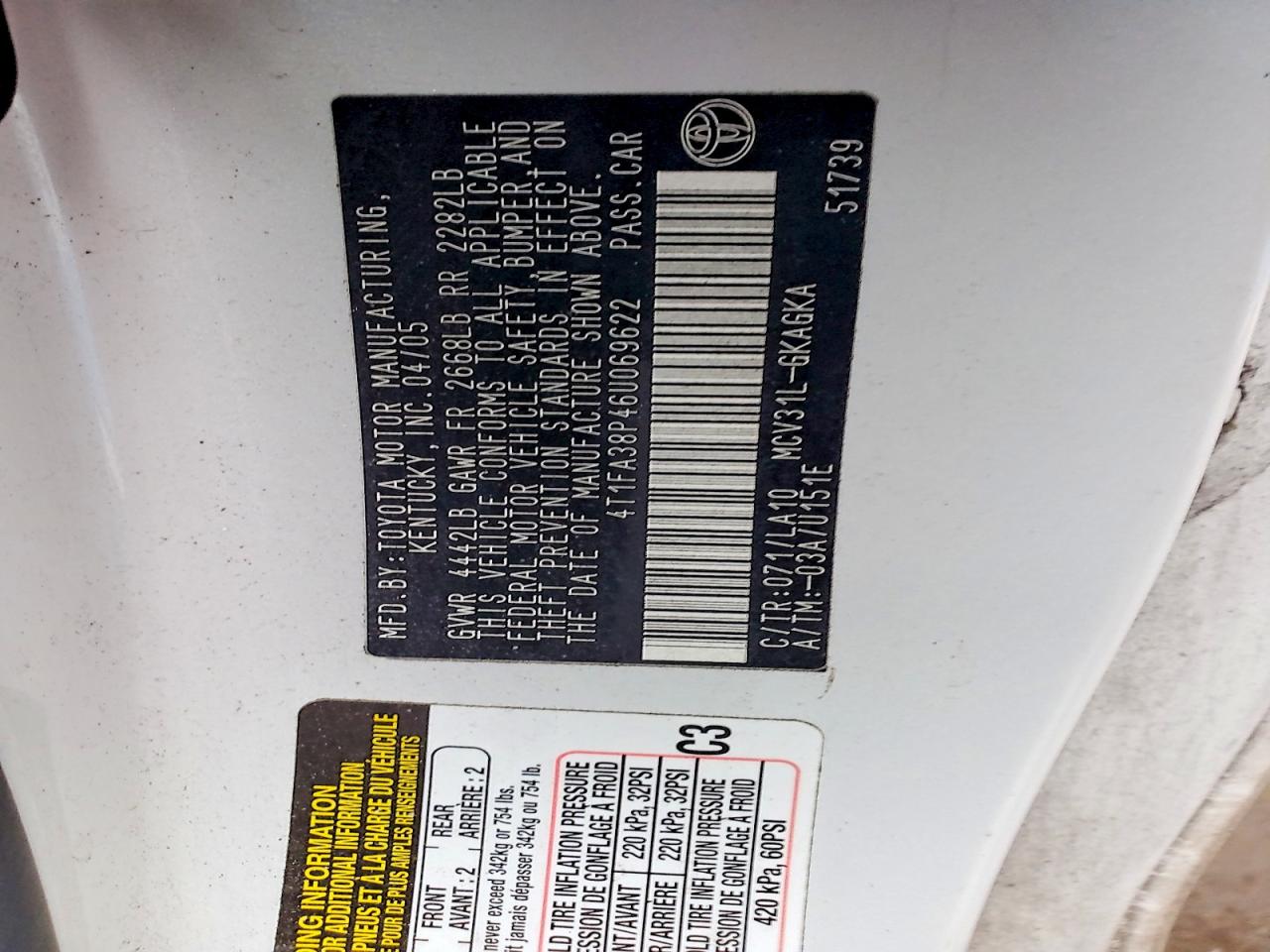 2006 TOYOTA CAMRY SOLARA SE photo 12