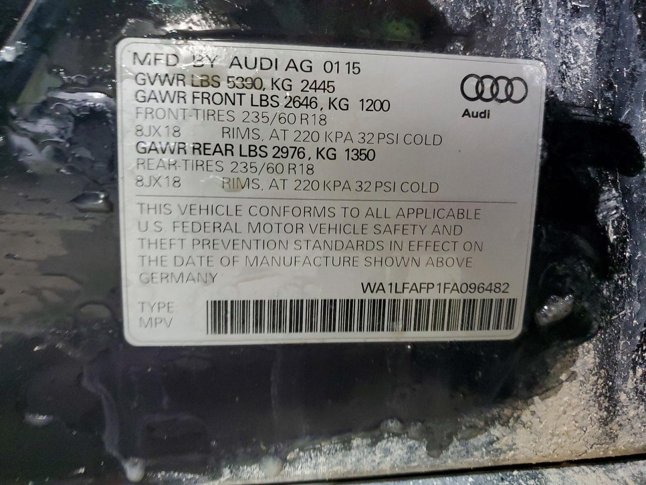 2015 AUDI Q5 PREMIUM PLUS photo 13