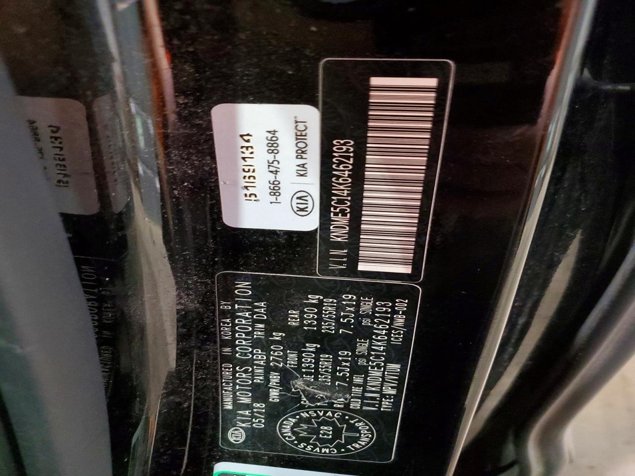 2019 KIA SEDONA SXL photo 13