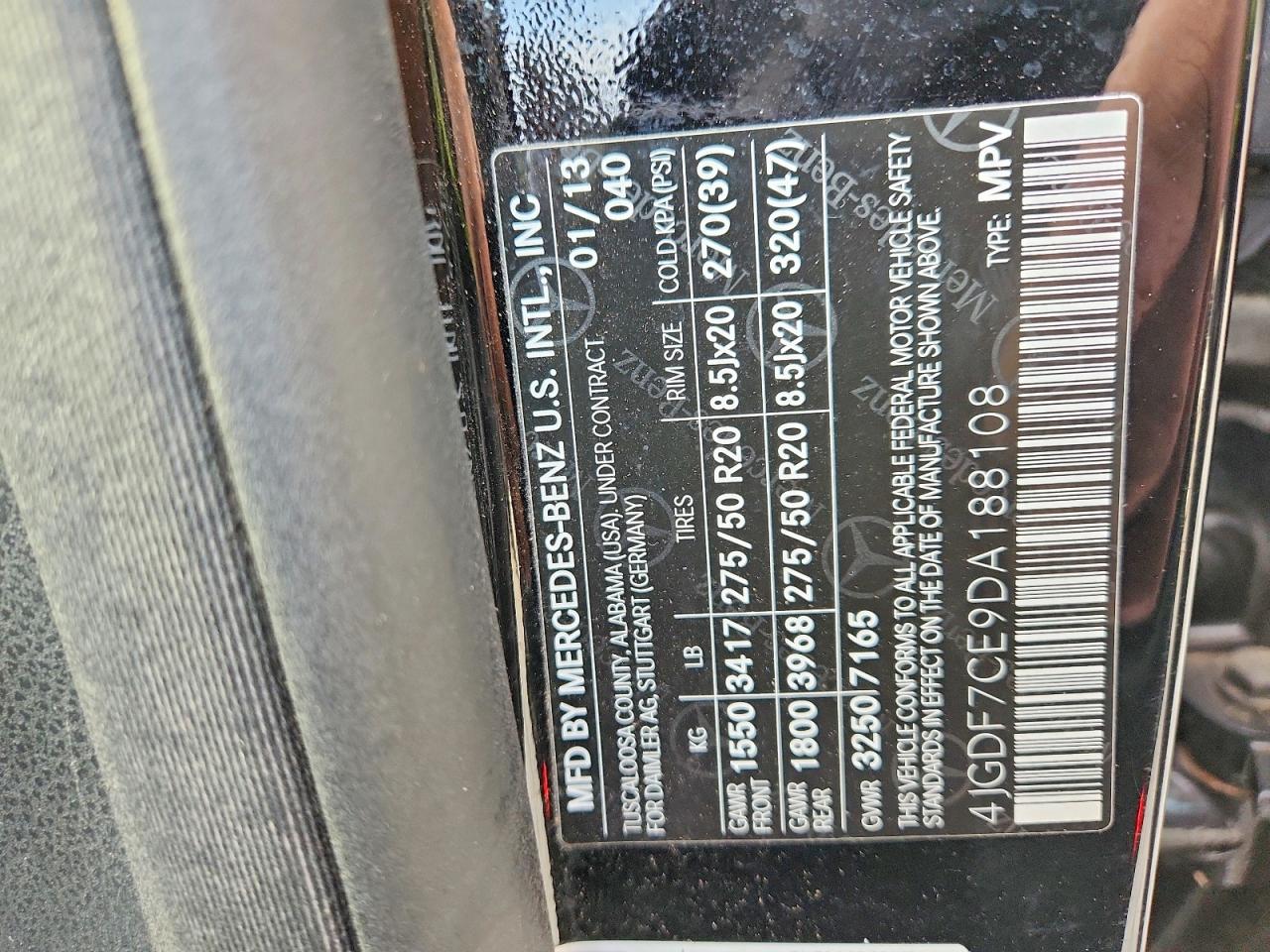 2013 MERCEDES-BENZ GL 450 4MATIC photo 13