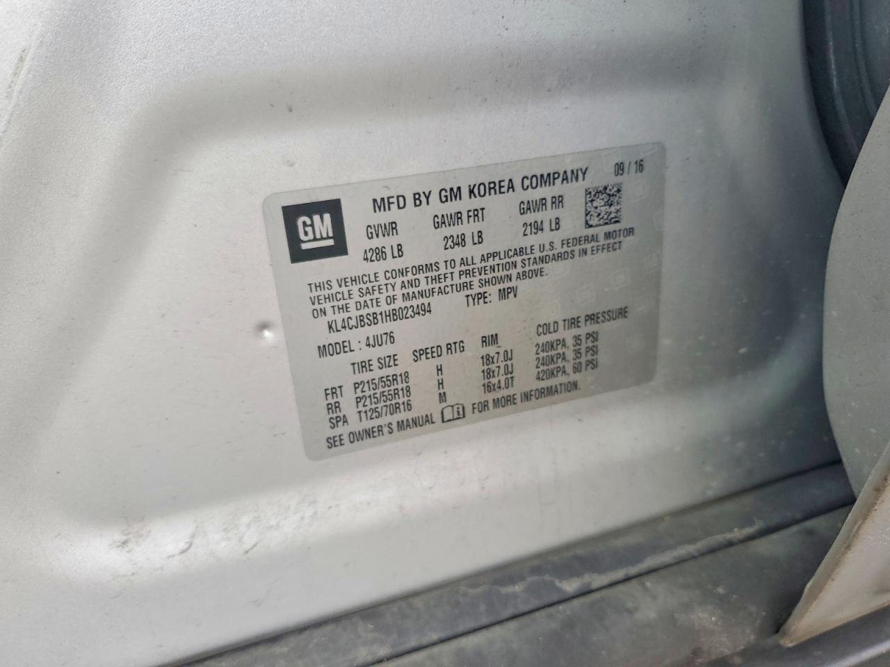 2017 BUICK ENCORE PREFERRED II photo 13