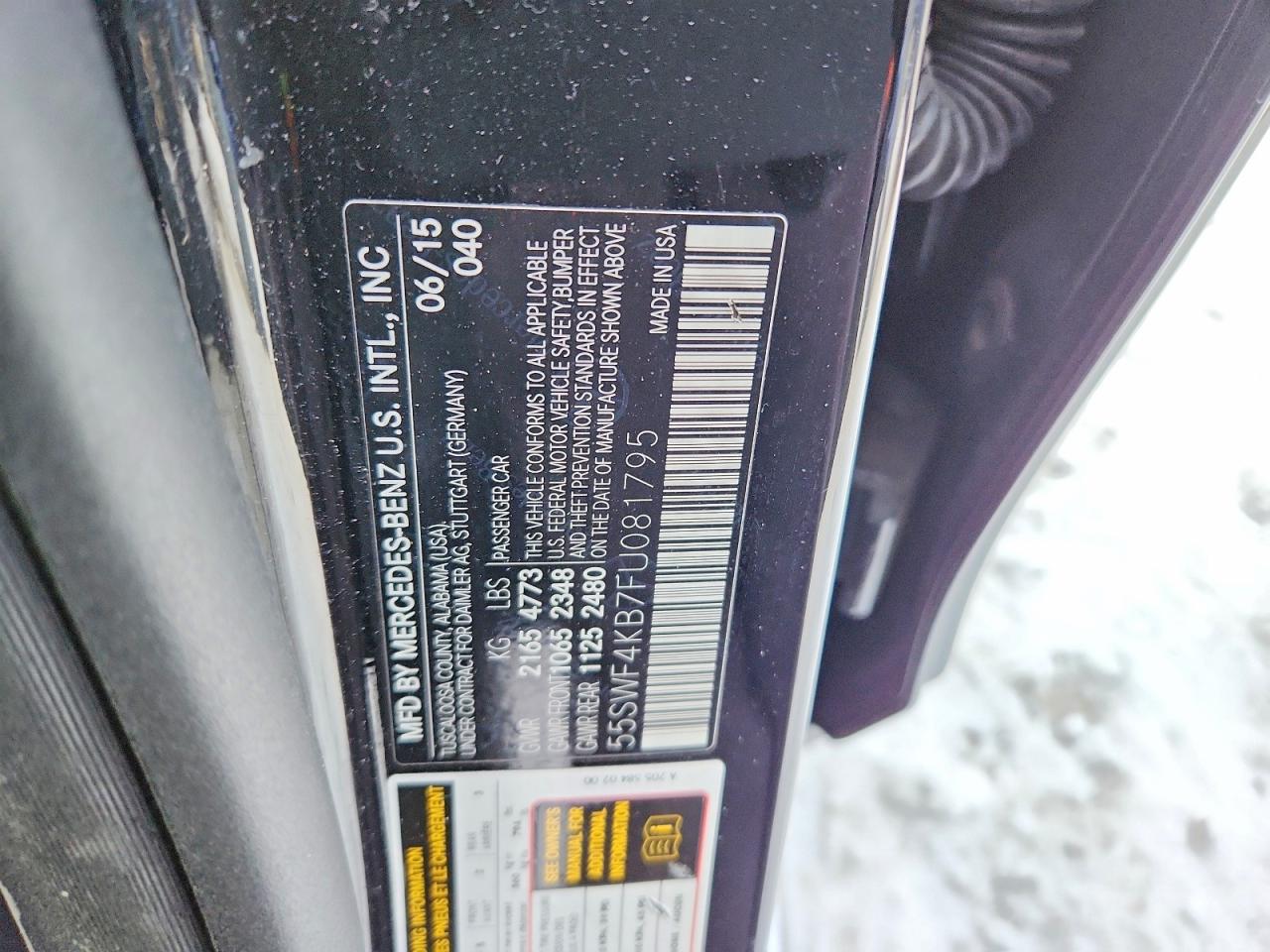 2015 MERCEDES-BENZ C 300 4MATIC photo 13