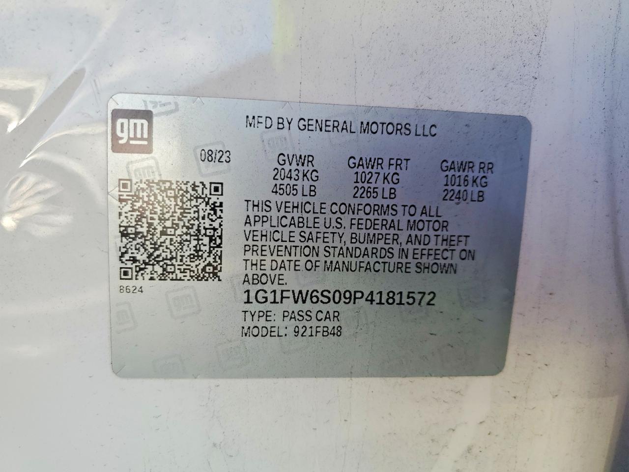 2023 CHEVROLET BOLT EV 1LT photo 12