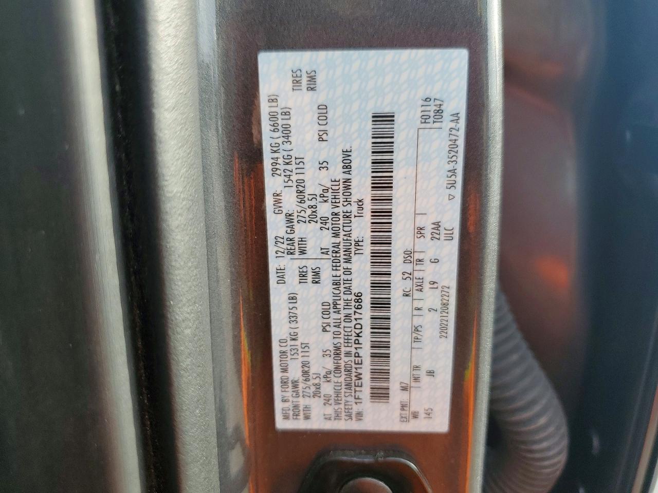 2023 FORD F150 SUPERCREW photo 12