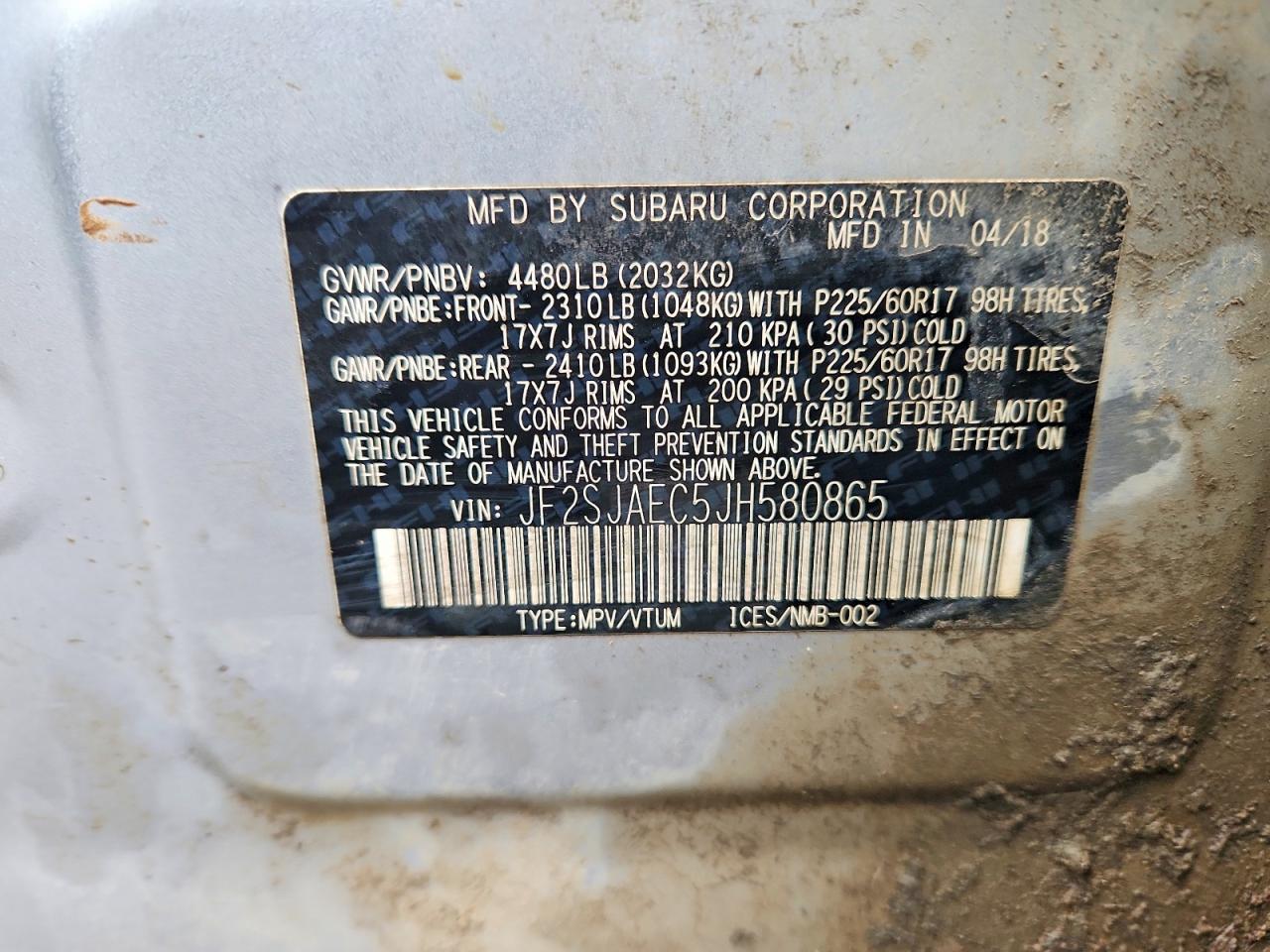 2018 SUBARU FORESTER 2.5I PREMIUM photo 12