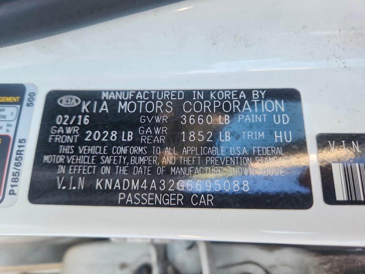 2016 KIA RIO LX photo 12