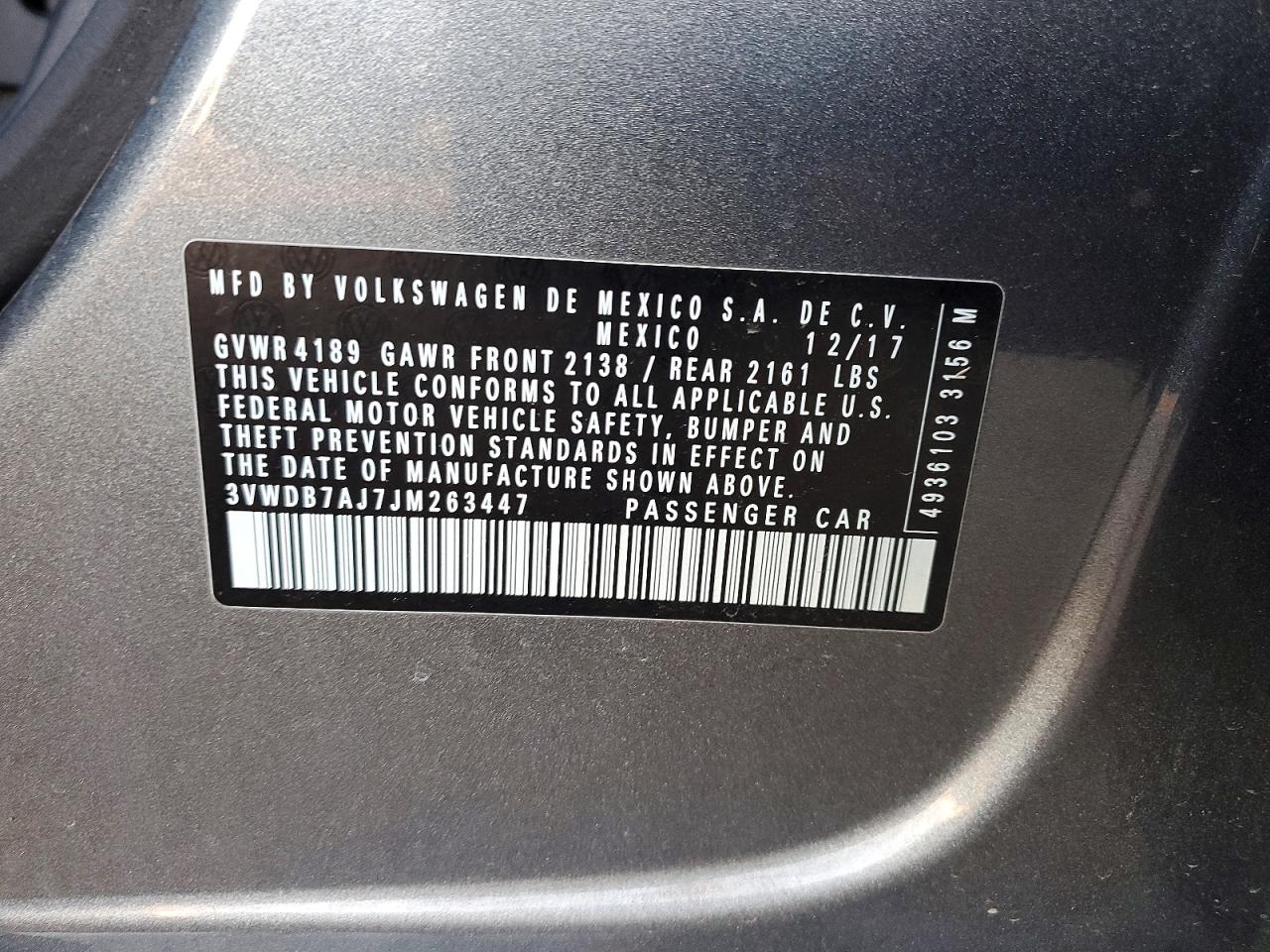 2018 VOLKSWAGEN JETTA SE photo 12