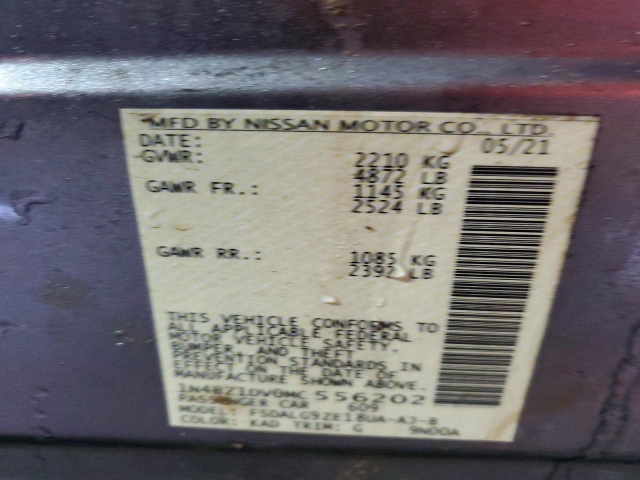 2021 NISSAN LEAF SL PLUS photo 12