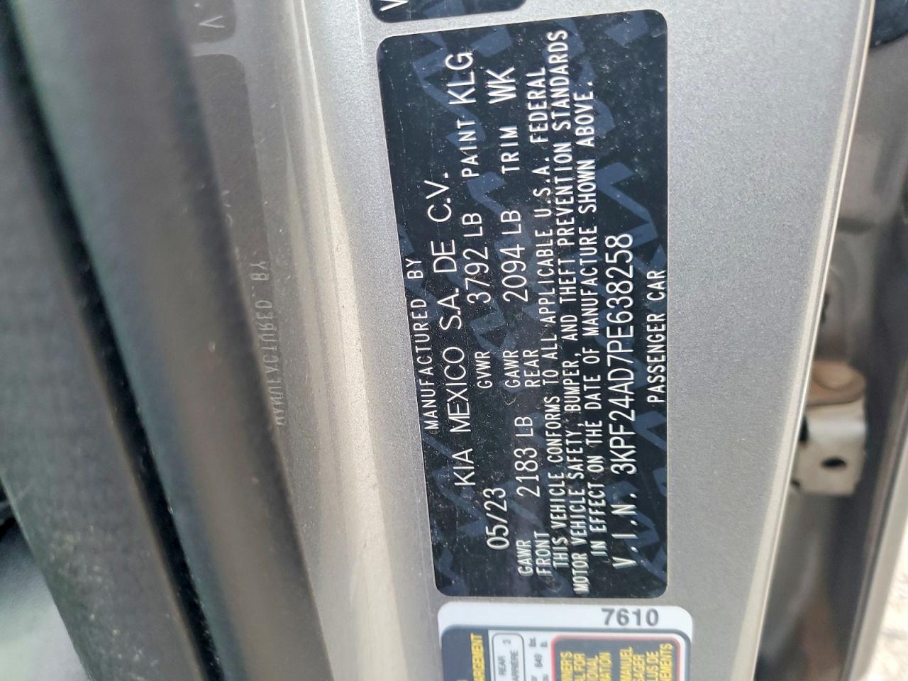 2023 KIA FORTE LX photo 12