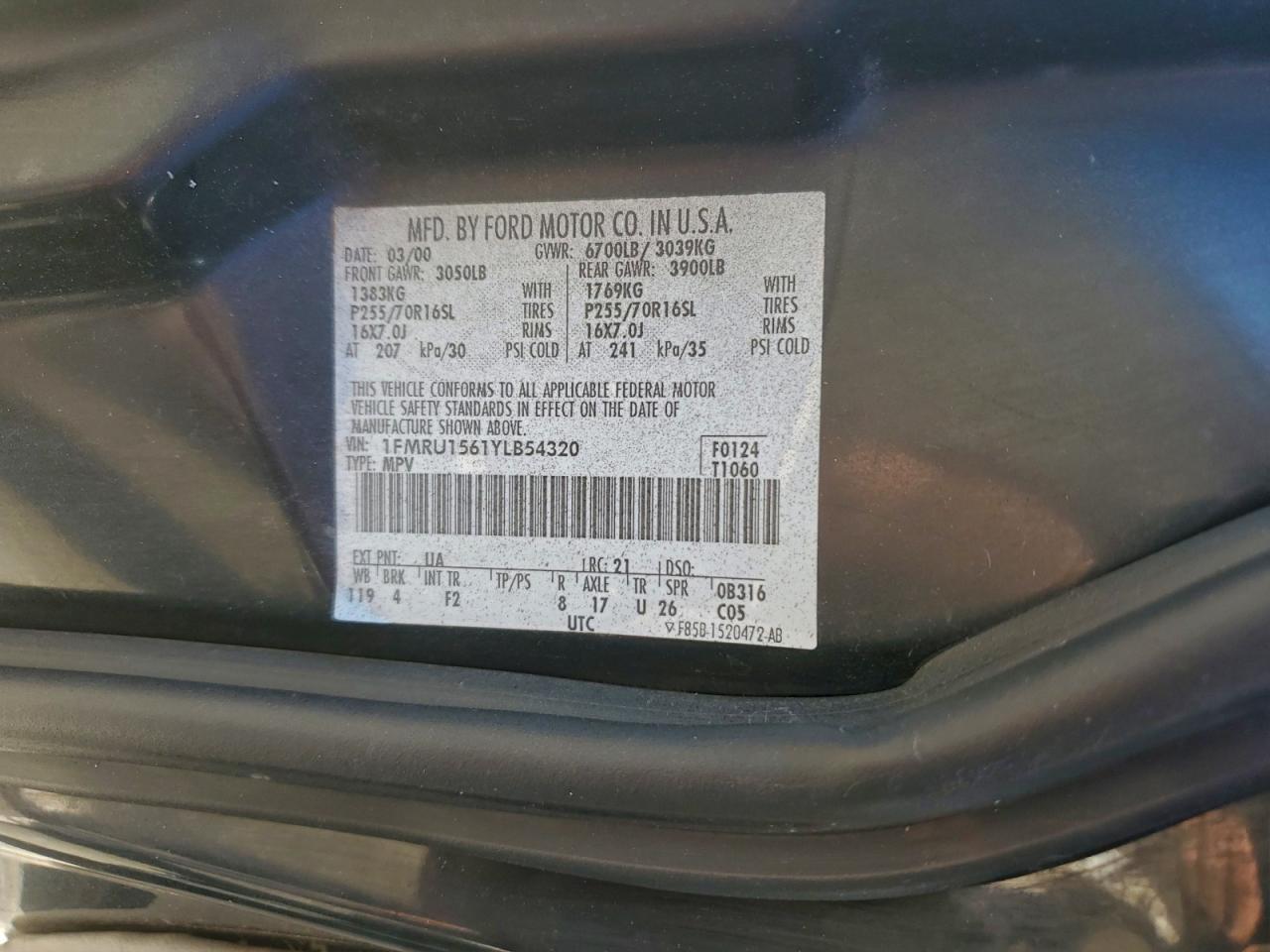 2000 FORD EXPEDITION XLT photo 25