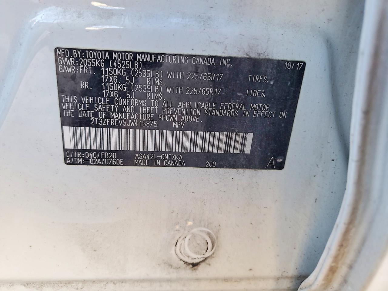 2018 TOYOTA RAV4 LE photo 37