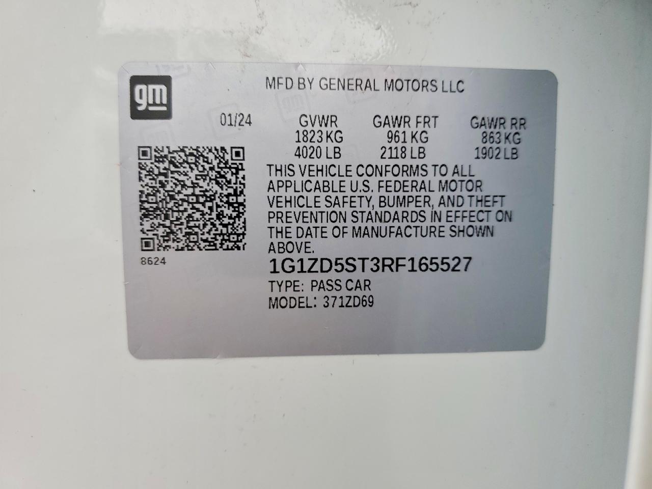 2024 CHEVROLET MALIBU LT photo 12