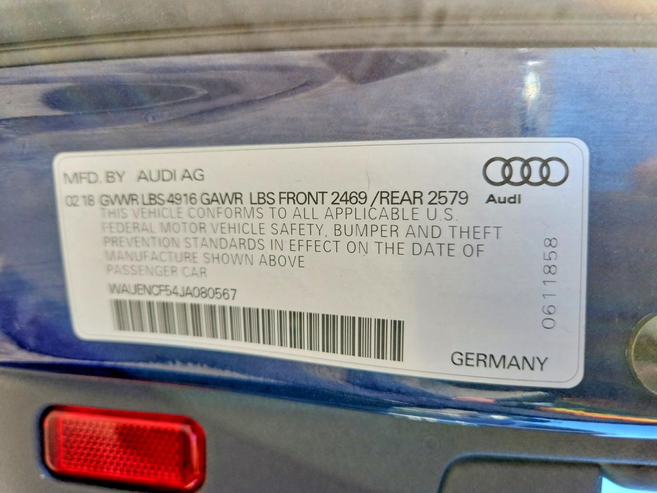 2018 AUDI A5 PREMIUM PLUS S-LINE photo 12